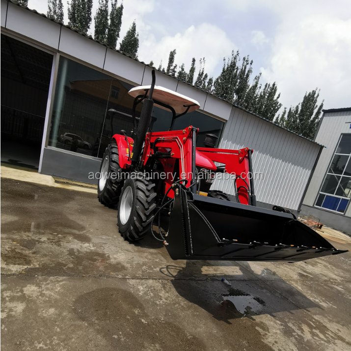 40hp Tractor with Tiller Attachment Bush Cutter Lawn Mower Trailer Farm Agriculture Tractors Use
