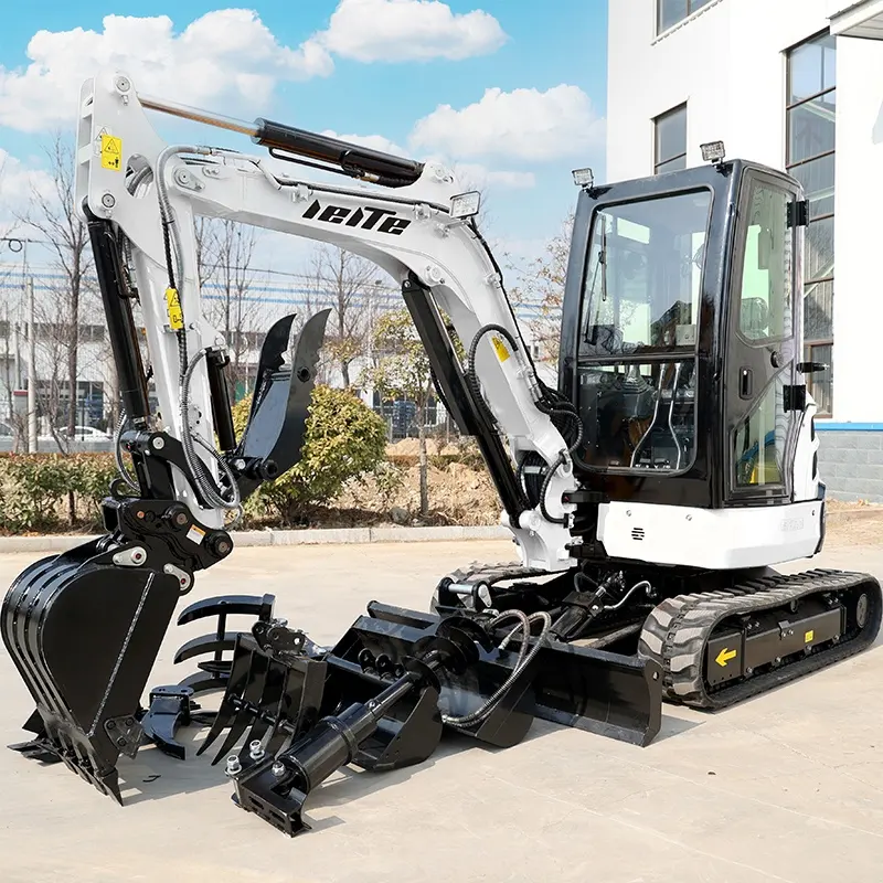 Mini Tractor With Front Loading And Backhoe Digger Micro Excavator Mini Digger With Wheels Excavator Mini