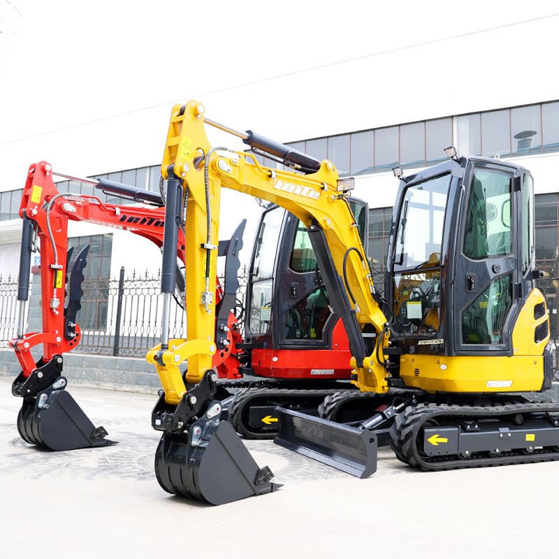 Mini Tractor With Front Loading And Backhoe Digger Micro Excavator Mini Digger With Wheels Excavator Mini