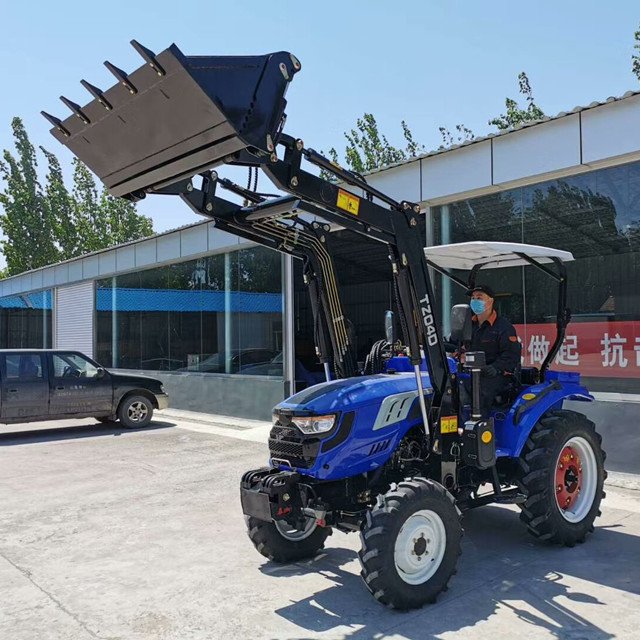 Mini/Small New Tractors for Agriculture with Front Loader Tractor Implements, Equipment, Attachments for Farm