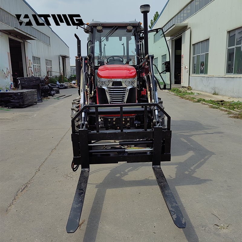 Factory Price Hot Sale Agricultural Tires 4x4 Farm Tractor 120HP 4 Wheel Tractors With Fork Attachment
