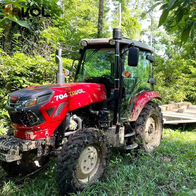 Four Wheel Drive 60HP 70HP Farm Wheel Tractor with Cabin for Agriculture