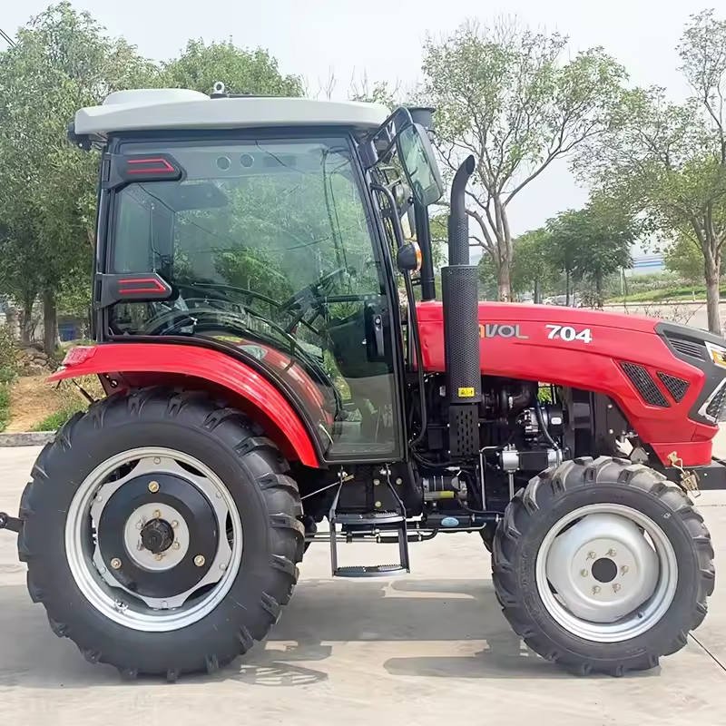 Four Wheel Drive 60HP 70HP Farm Wheel Tractor with Cabin for Agriculture