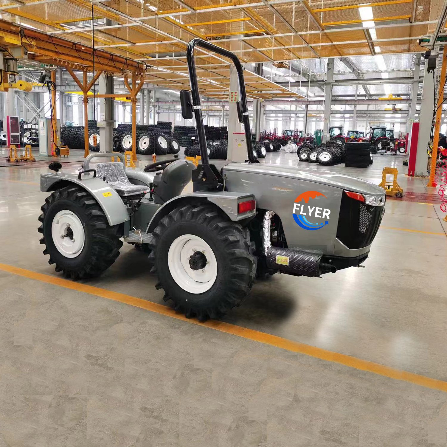 Chinese Factory Mini Small Tractors 60HP Diesel Engine Wheel Tractor Garden Tractor Traktor for Farm Garden Use