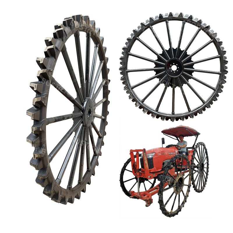 BOSTONE 2100 MM-100 MM 2100 MM-120 MM Agricultural Tractor Tires Wheel Rice Trans-planter Iron Slim Rubber Solid Tyres