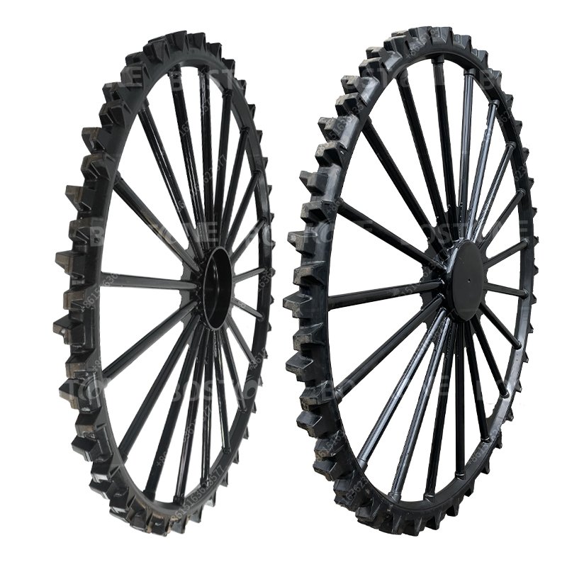 BOSTONE 2100 MM-100 MM 2100 MM-120 MM Agricultural Tractor Tires Wheel Rice Trans-planter Iron Slim Rubber Solid Tyres