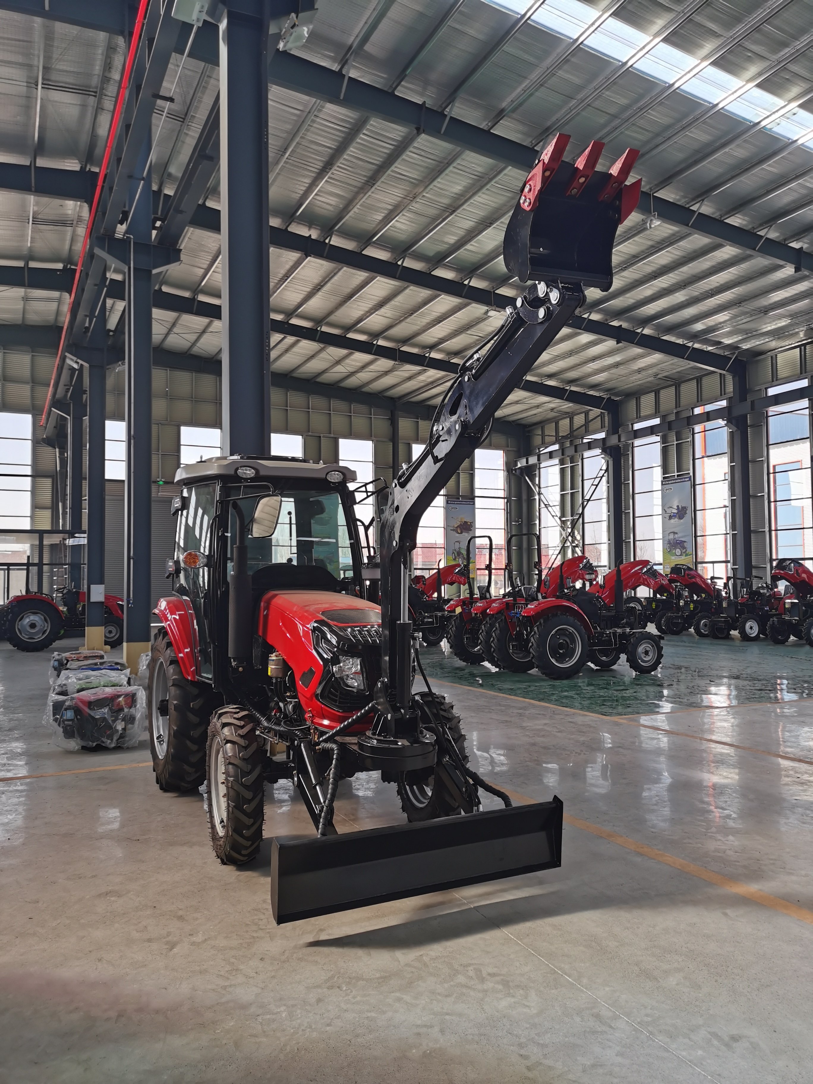 Used 40 HP 404 Mini Tractor with 4WD Wheel and Gearbox for Farm Industries 554 Tractors for Sales