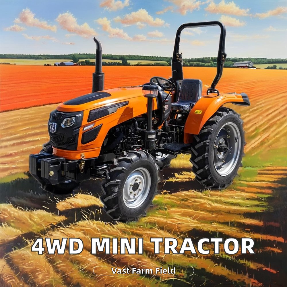 Small Mini 30HP-200HP Garden Tractor with CE EPA Engine 4WD Wheel for USA Retail & Home Use New Condition