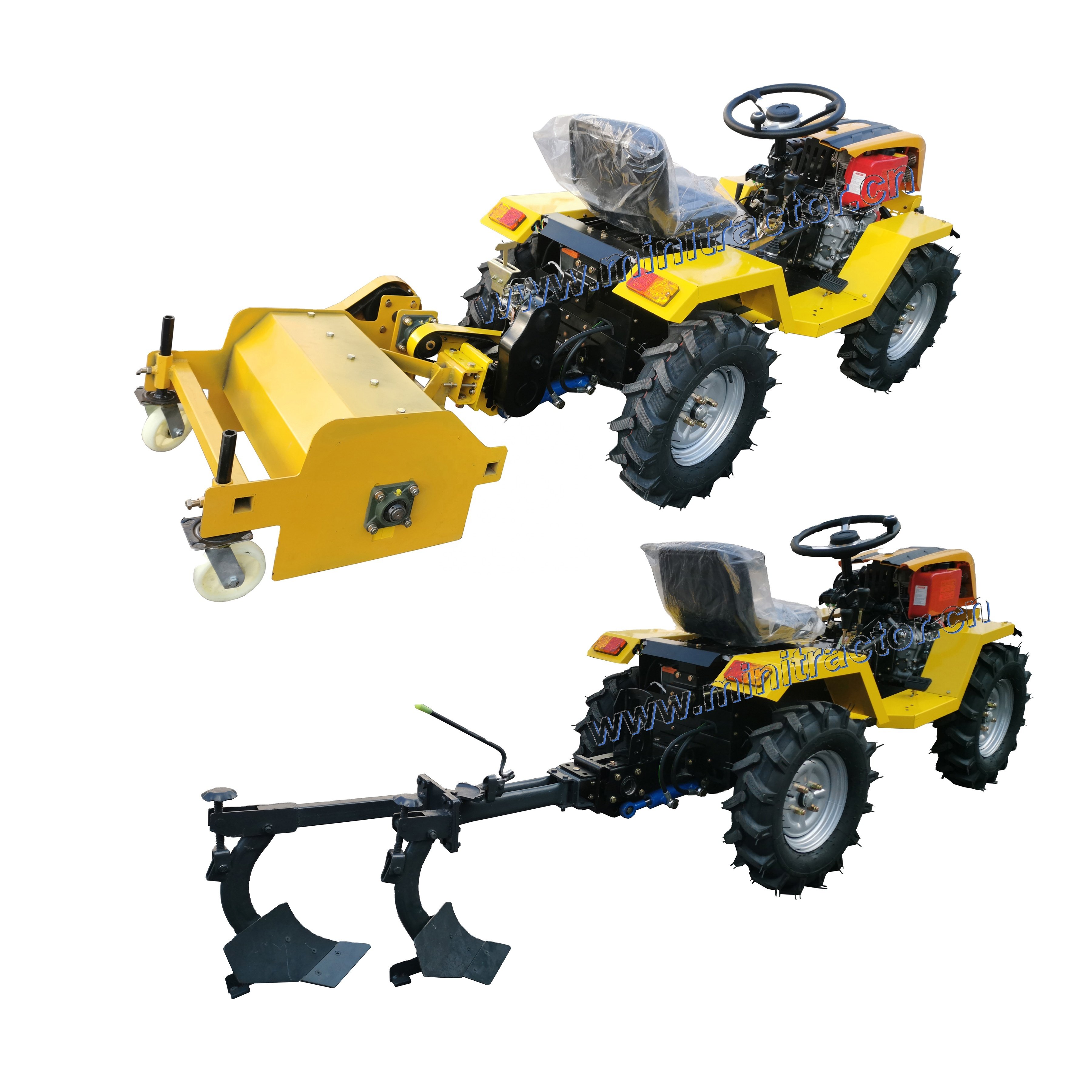 Tractor Farm /mini Tractor With Rotary Tiller Plow Various Agricultural Machinery
