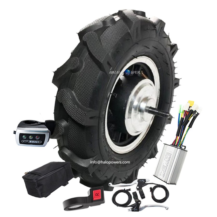Powered High Torque 80N.m 16" 16 Inch Electric Wheelbarrow Hub Motor Conversion Kit Wagon Wheel Barrow Cart Trolley Agricultural