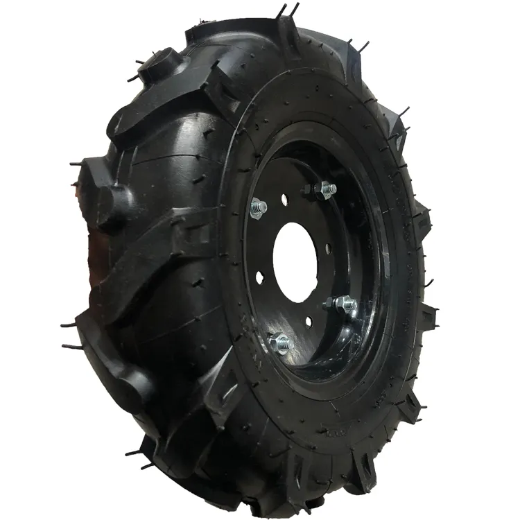 Top Quality Farm Agricultural Machine 16 Inch 4.00-8 Pneumatic Rubber Wheel Mini Tiller Cultivator Wheel