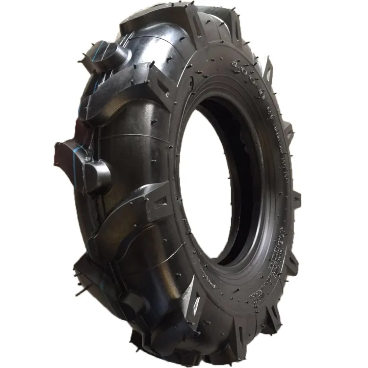 Top Quality Farm Agricultural Machine 16 Inch 4.00-8 Pneumatic Rubber Wheel Mini Tiller Cultivator Wheel