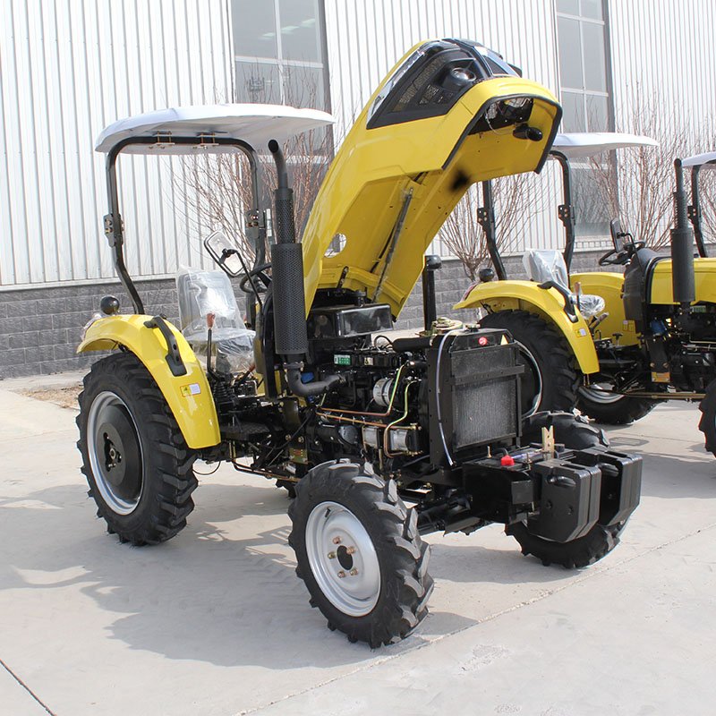 2024 New QILU Brand Self-propelled Tractores Agricolas 4x4 1 Group of Hydraulic Outputs 50HP Compact Tractors for Agriculture