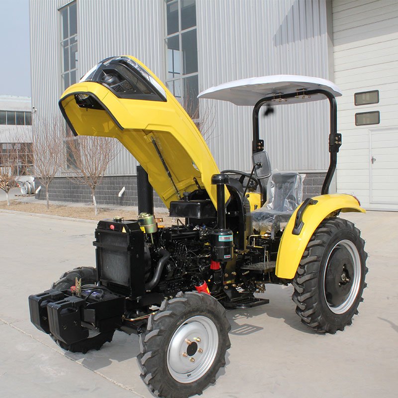 2024 New QILU Brand Self-propelled Tractores Agricolas 4x4 1 Group of Hydraulic Outputs 50HP Compact Tractors for Agriculture