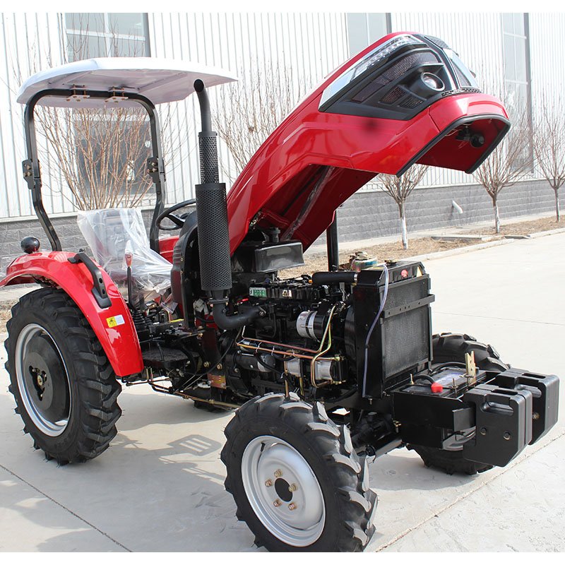 2024 New QILU Brand Self-propelled Tractores Agricolas 4x4 1 Group of Hydraulic Outputs 50HP Compact Tractors for Agriculture