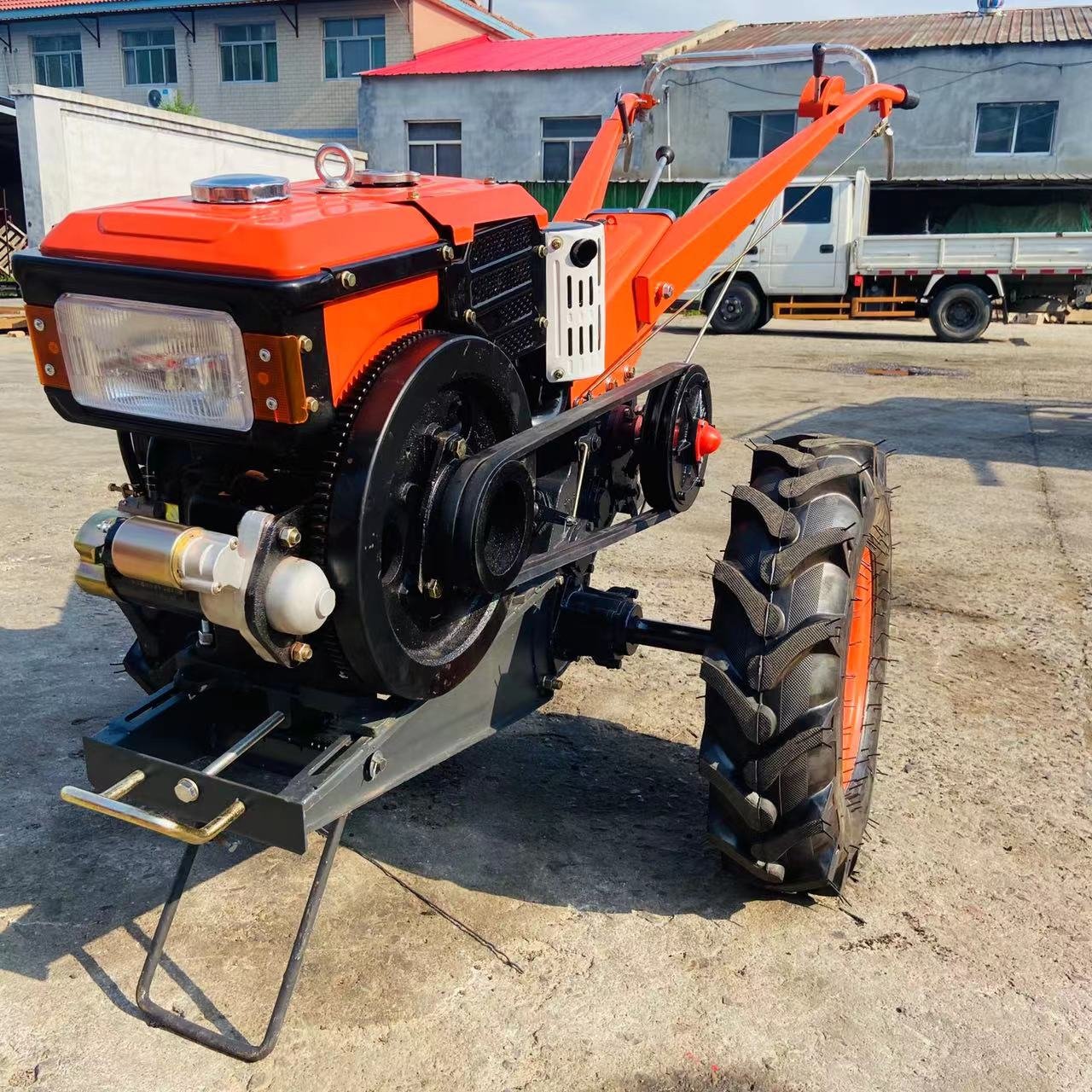 Farm Multi Purpose with Plough Rotavator Corn Wheat Planter Hand Walking Tractors Two Wheels
