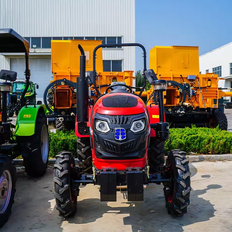 Good Quality 25HP 35HP Tractor with Rotary Tiller China Tractor Farm Used Agricultural Multi Functional.