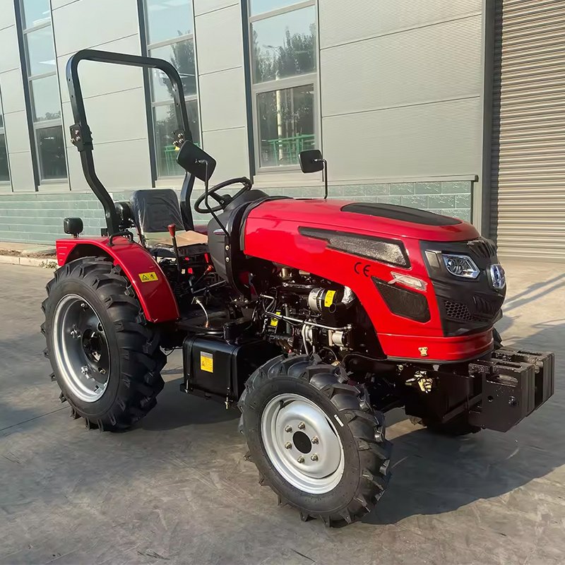 Good Quality 25HP 35HP Tractor with Rotary Tiller China Tractor Farm Used Agricultural Multi Functional.