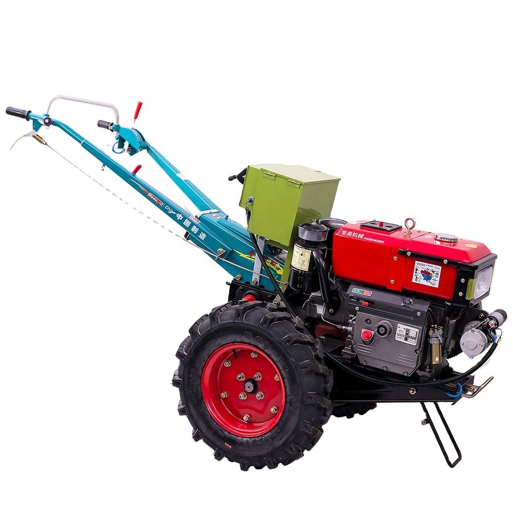 22hp Power Tiller Walking Tractor Walking Tractor with Water Pump Electric Walk Behind Tractor