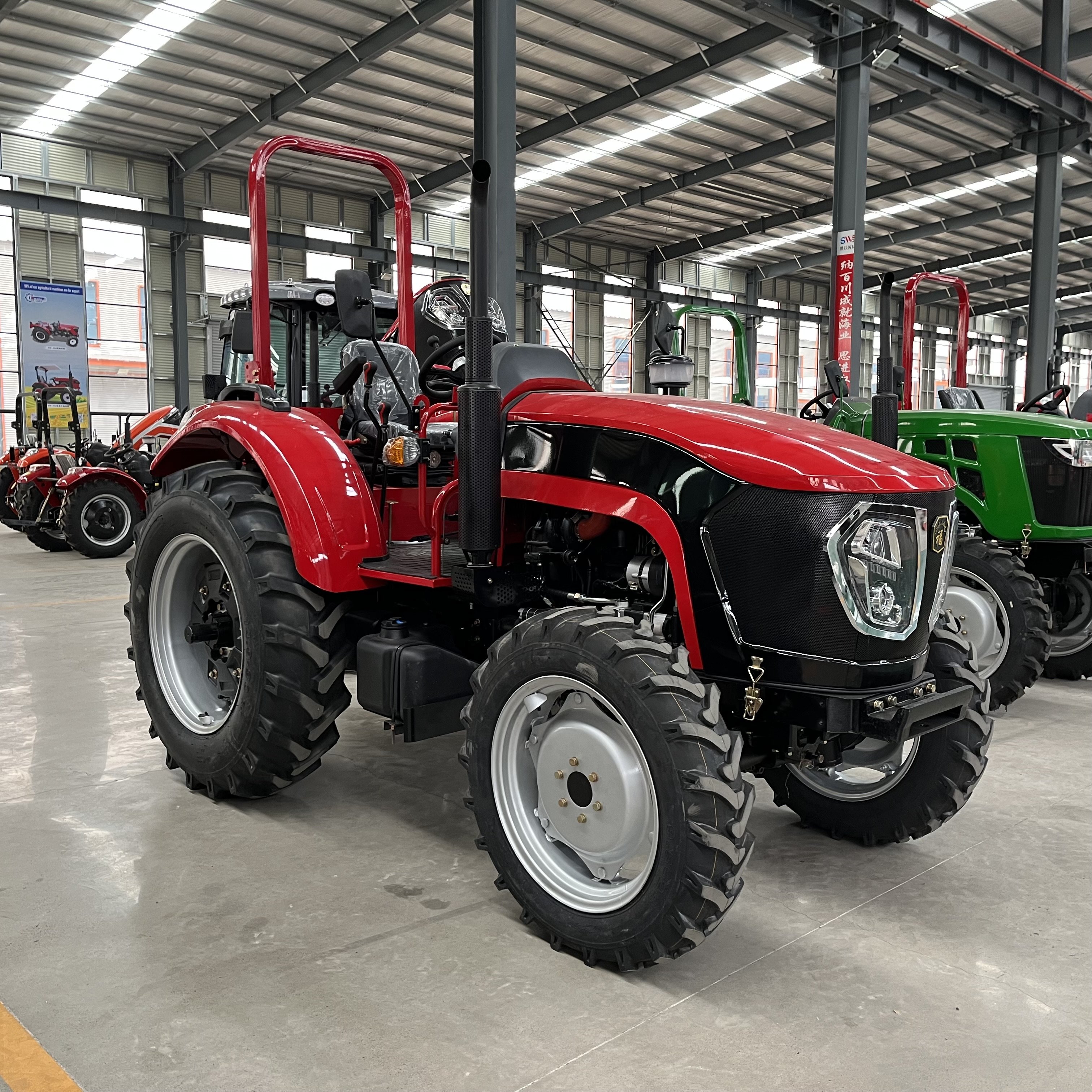 High Quality Durable Using 60 hp Farm Wheel Tractor with Parts Agriculture Machinery