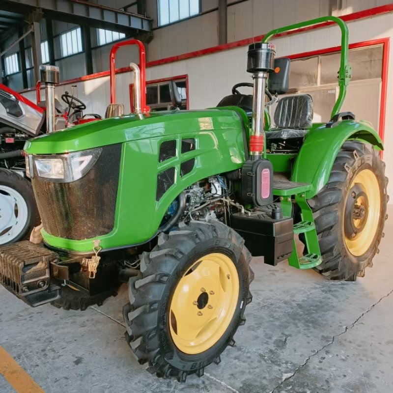 China 50hp Epa Lawn Mower 4x4 Small Tractor With Front End Loader Backhoe Tractors Trucks Agriculture Mini Farm Tractor