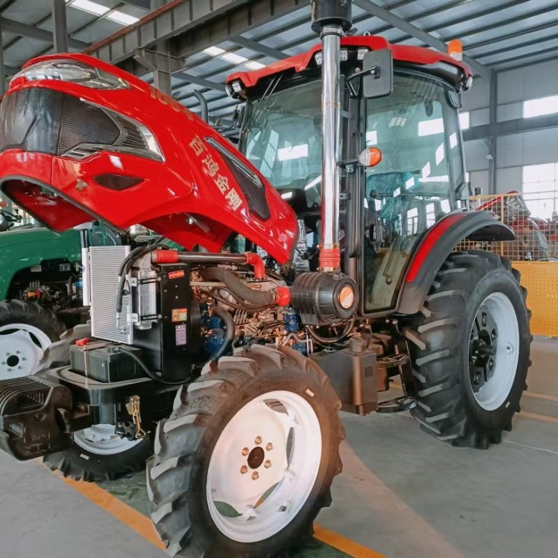 China 50hp Epa Lawn Mower 4x4 Small Tractor With Front End Loader Backhoe Tractors Trucks Agriculture Mini Farm Tractor