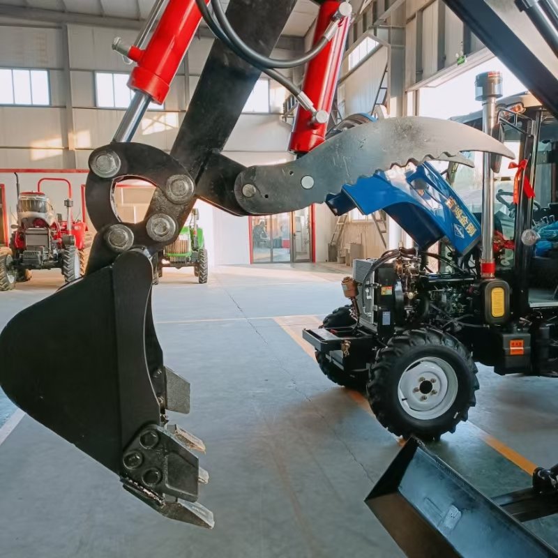China 50hp Epa Lawn Mower 4x4 Small Tractor With Front End Loader Backhoe Tractors Trucks Agriculture Mini Farm Tractor