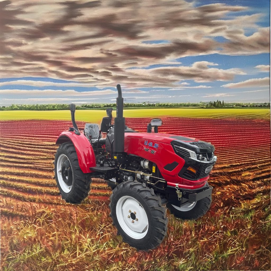 High Quality 4x4 Diesel Agriculture Wheel Tractor New Condition 4WD with Gearbox and Bearing Components for Home Farm Use