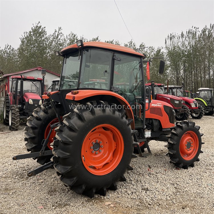 Second Hand Diesel Engine 70HP Wheel Farm Used Tractors Without Cabin Agricultural Machinery in CHINA