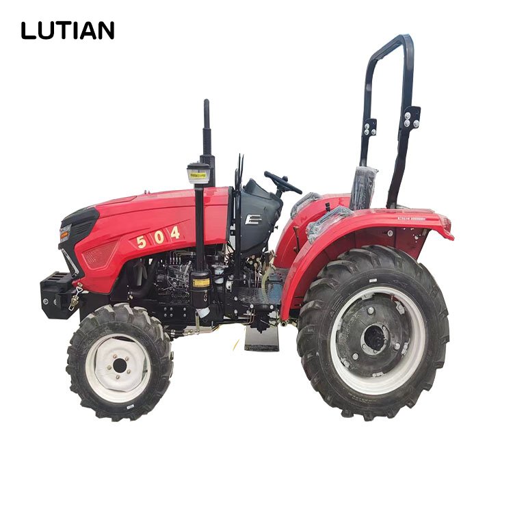 LUTIAN Hot Sale Mini 30hp 40hp 50hp Tracktors 4x4 Wheel Tractor Multifunctional Tractor Engine Red, Farm Tractor With CE
