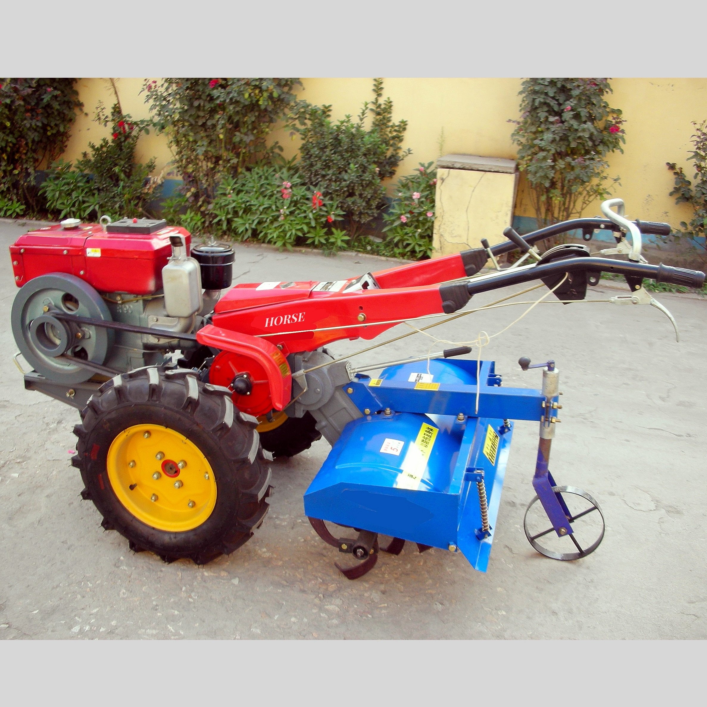 2 Wheel Tractor Hand Ploughing Tractor Chassis Walk Behind Tractor