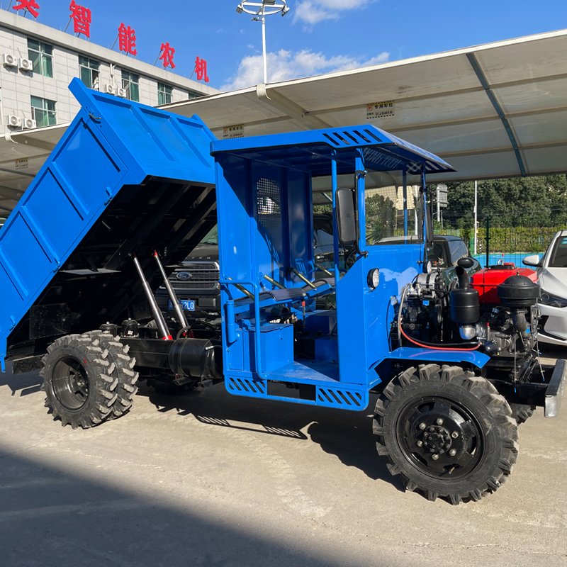CE Factory Diesel Off-road 4wd Hydraulic PTO Single Cylinder 25HP Hilly UTV Utility Vehicle Farm Machine AWD Walking Tractor