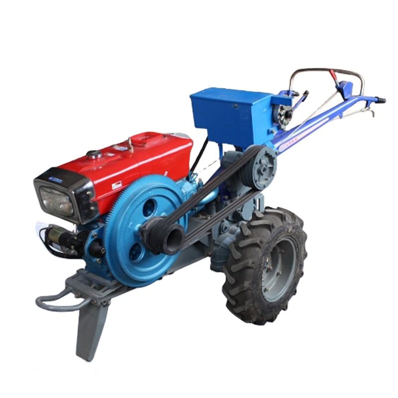 Hot Selling Multifunctional Agricultural Machinery 20 Hp Two Wheel Mini Walking Tractor