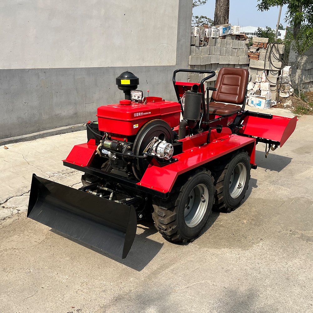 Diesel Engine Mini Tractor 25HP 4WD ATV Hydraulics Garden Tractors China Orchard Cultivator Small 4 Wheel Drive Tractors