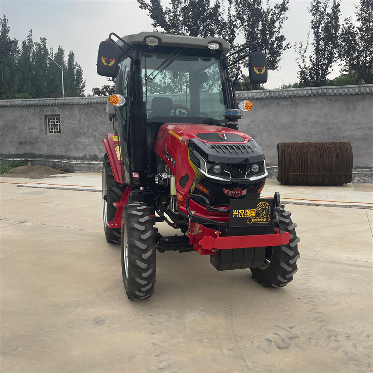 Changli 704 Four-wheel Drive Tractor with Front Shovel and Rear Excavator, 70 Horsepower Field Tillage and Leveling Machine