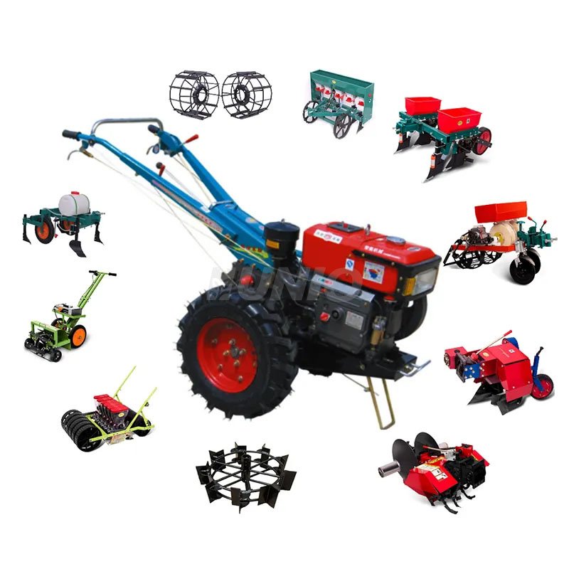 12hp 15hp 16hp 18hp 20hp 22hp Two Wheel Mini Walk Behind Tractor Power Tiller Walking Tractor with diesel Engine