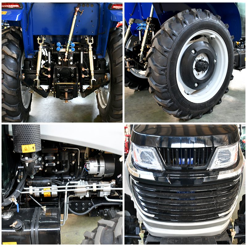 Hot Sale! High Efficiency Compact Farm 4WD Mini Tractor Multi-Purpose Wheel Tractor Motor Agriculture Used Condition Free