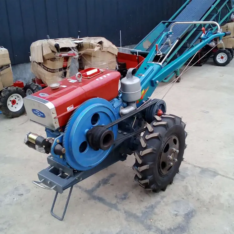 Medium 2WD 4WD diesel Power Tiller Rotary 24 26 28 Blades Plough Hand Tractor with Trailer