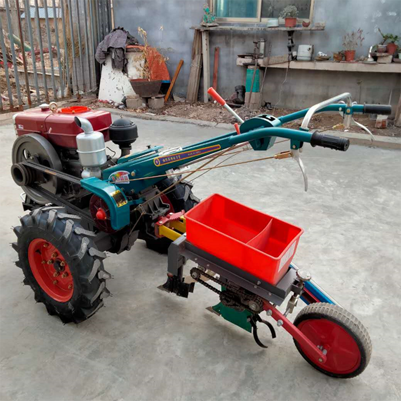 Multifunctional Walking Tractor 12hp 15hp 18hp Diesel Engine 2 Wheel Walking Behind Agricultural Machinery for Sale
