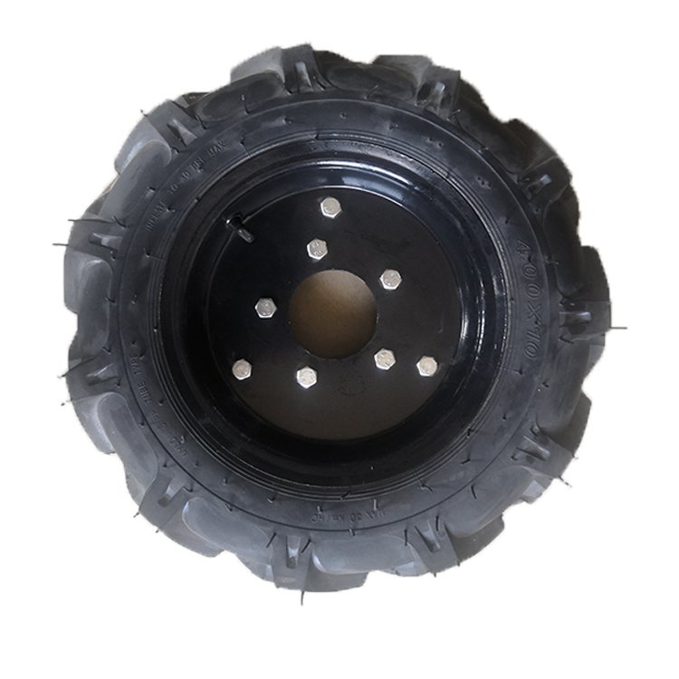 Agriculture Wheels 4.00-10 Pneumatic Tractor Wheel Flat Free Made of Rubber Steel Iron and Polyurethane 400-10