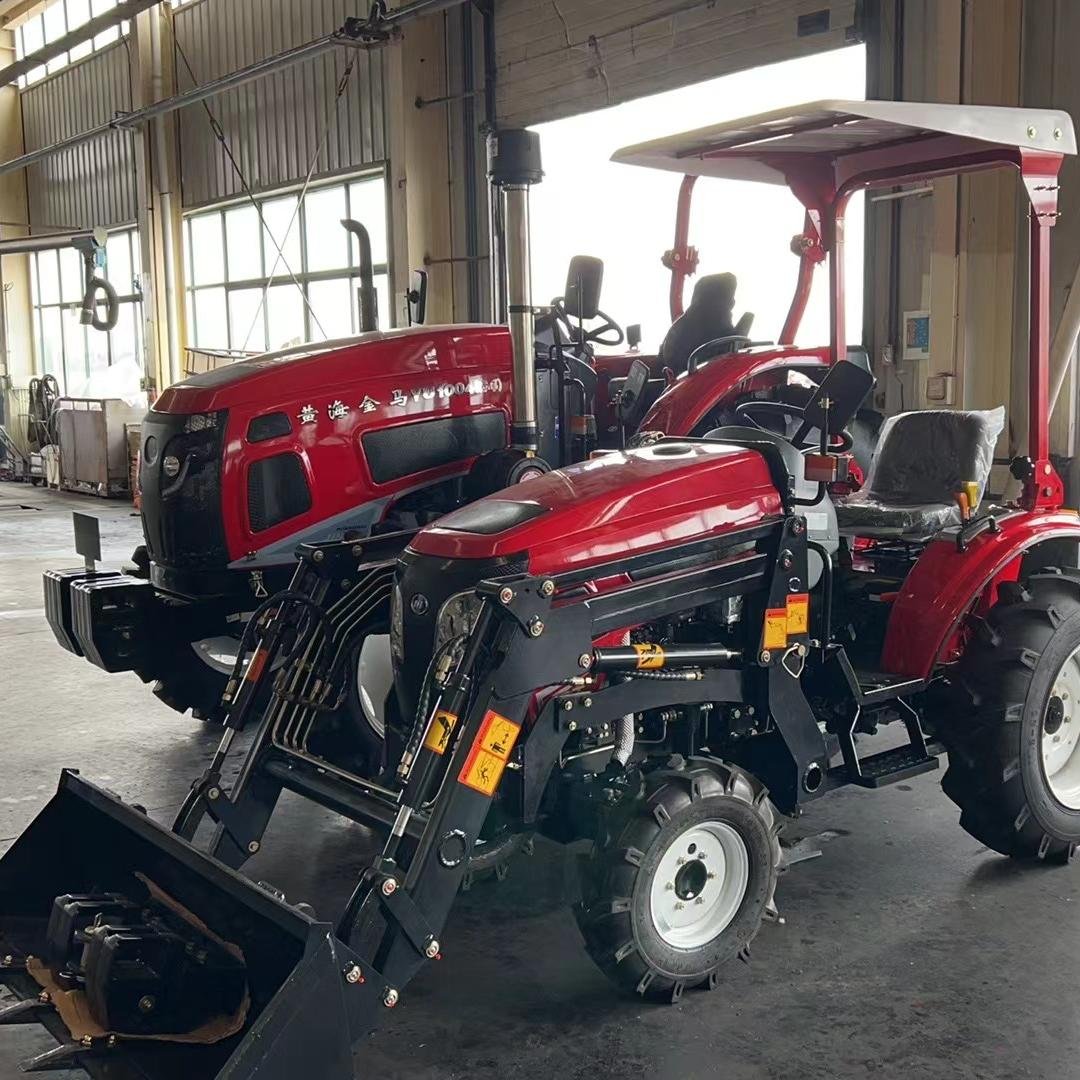Tractor with 50-140HP Diesel Engine Core Components Including Motor Pump Gearbox 80HP Varieties Available