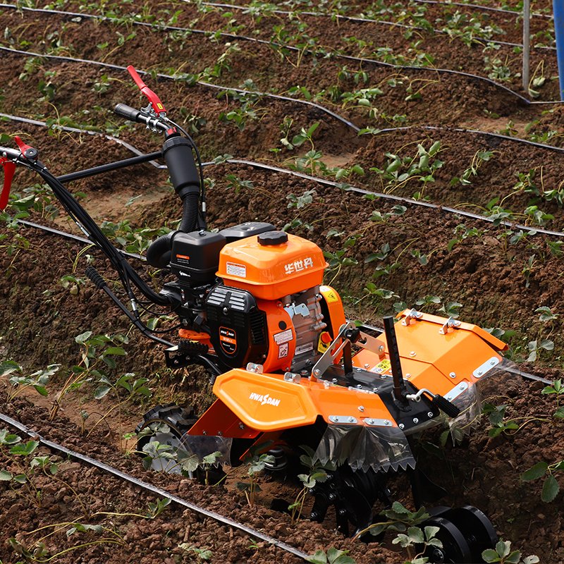 Hwasdan Factory Direct Sale Agricultural Machinery 7HP Gasoline Rotary Mini Power Tiller Cultivator