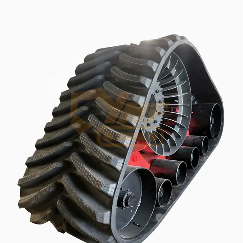 Manufacturer Agriculture Rubber Track Chassis Triangle Track Tractor for Track Asphalt Rubber Pavers AP1055