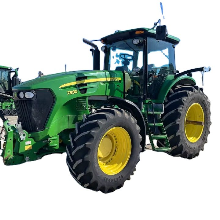 2009 John Deere 7830 Wheel Tractor Used Fairly with Kubota Engine for Farm Agriculture