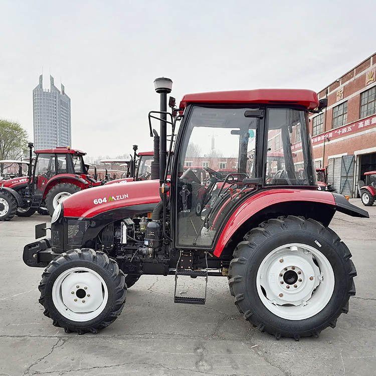 New Condition 4x4 Wheel 4wd Mini Farm Tractor 80hp Diesel Fuel 60hp Rated Power 50hp Core Motor Garden Agriculture Use