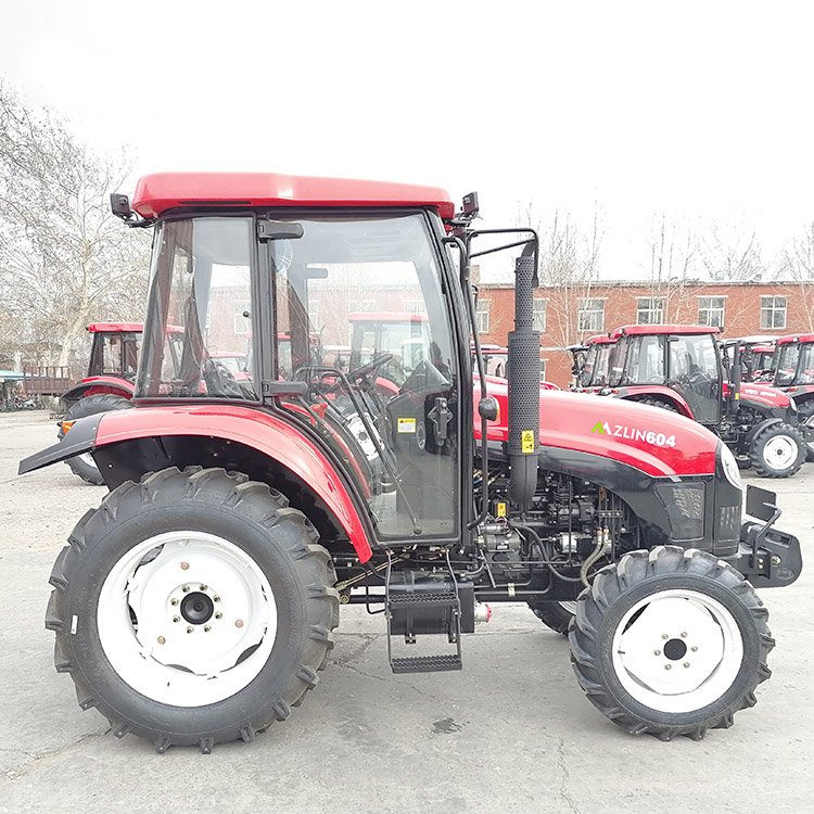 New Condition 4x4 Wheel 4wd Mini Farm Tractor 80hp Diesel Fuel 60hp Rated Power 50hp Core Motor Garden Agriculture Use