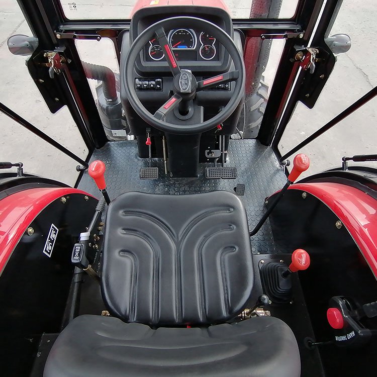 New Condition 4x4 Wheel 4wd Mini Farm Tractor 80hp Diesel Fuel 60hp Rated Power 50hp Core Motor Garden Agriculture Use