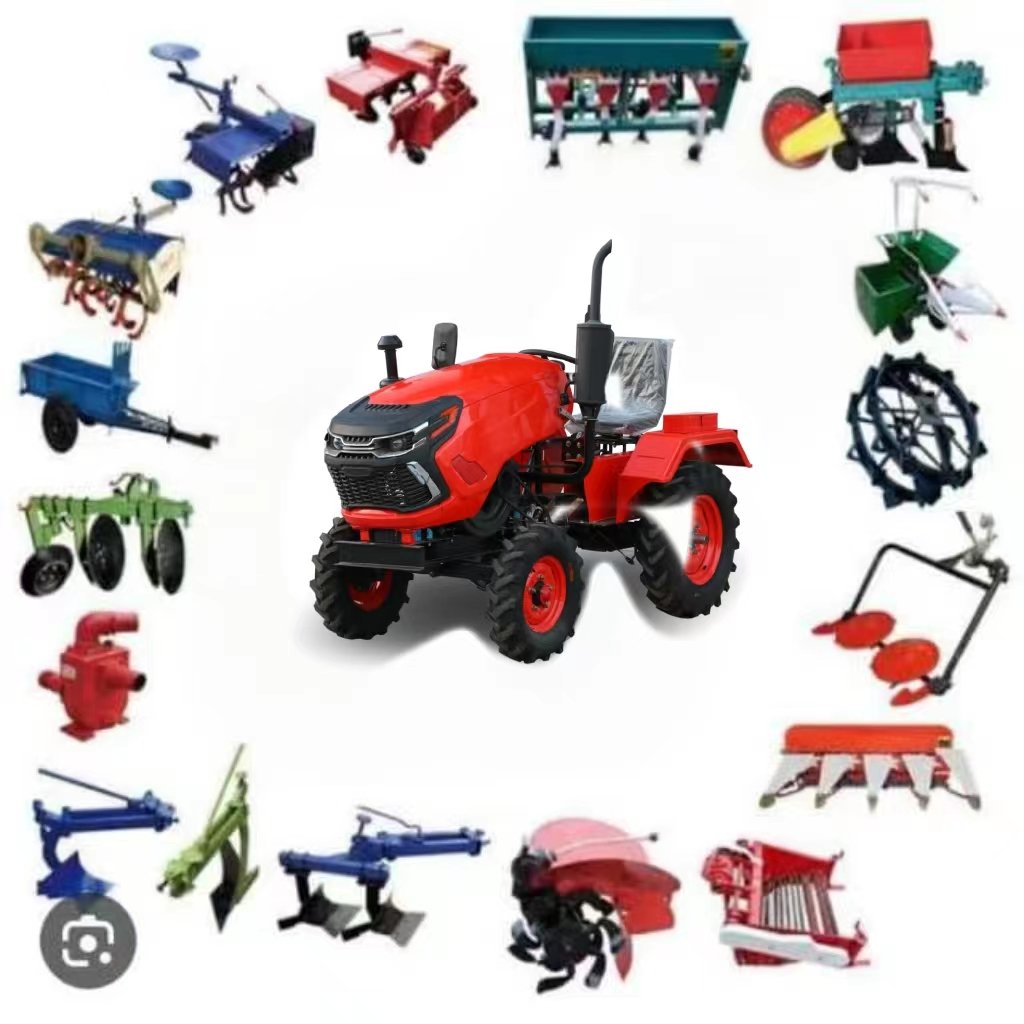 12HP 15HP 16HP 18HP 20HP Small Hand Tractor Mini Farm Mini Plow Plough Disc Double Blade Walking Red LOW COST China Tractor