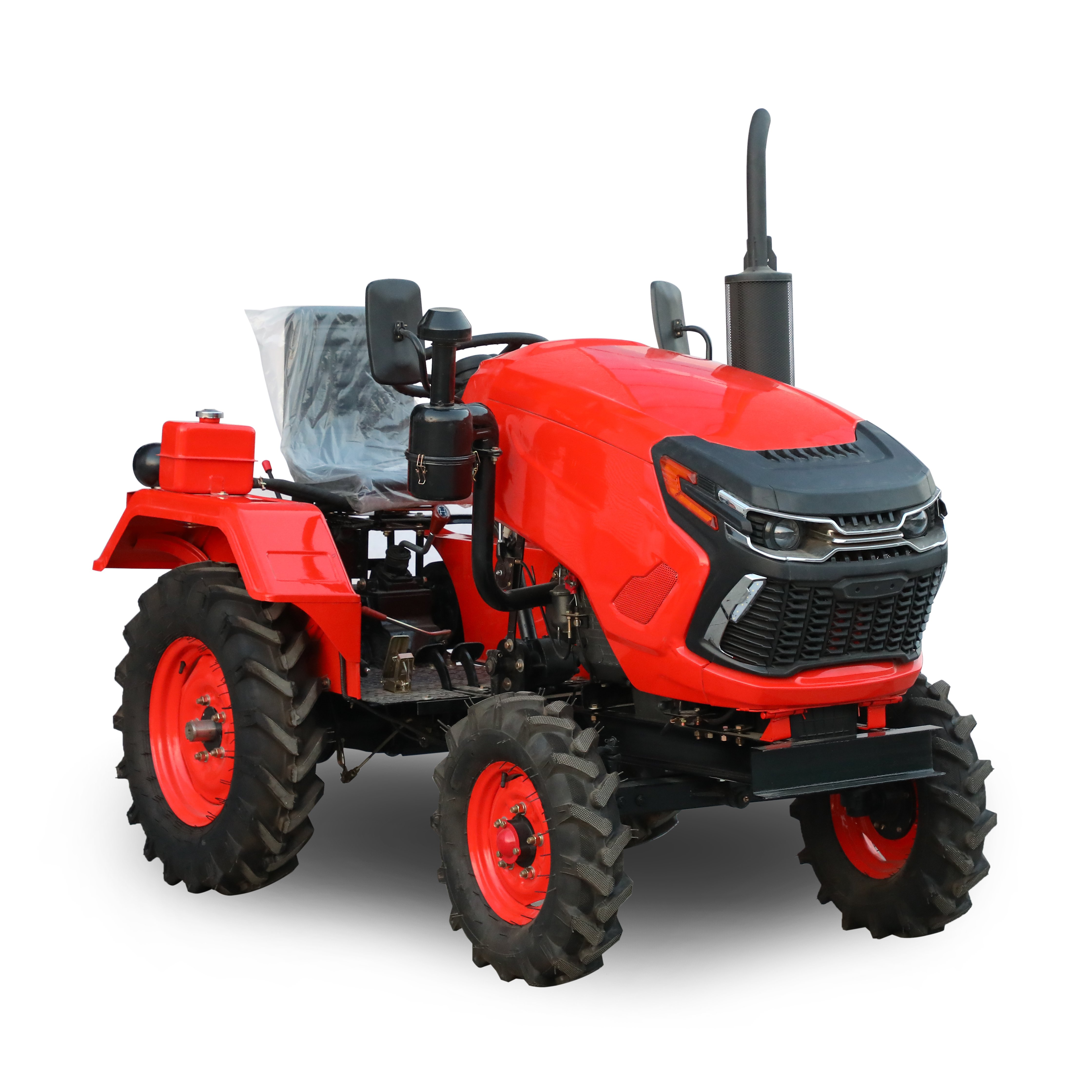 12HP 15HP 16HP 18HP 20HP Small Hand Tractor Mini Farm Mini Plow Plough Disc Double Blade Walking Red LOW COST China Tractor