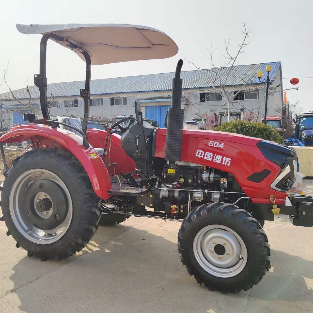 New 4*4 50HP Orchard Tractor Compact Mini Farm Equipment Used Agricultural Machinery Big Wheel Tractor With Shovel Bucket